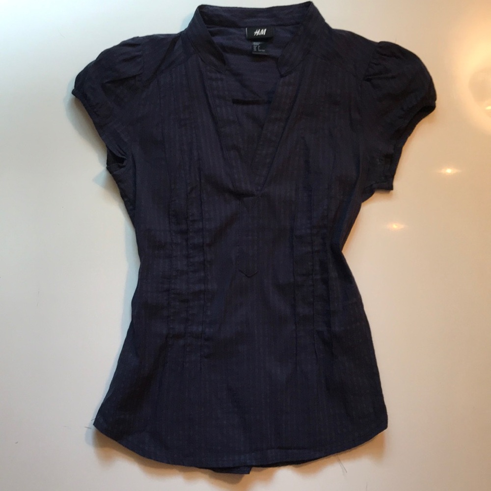 Navy blue work shirt